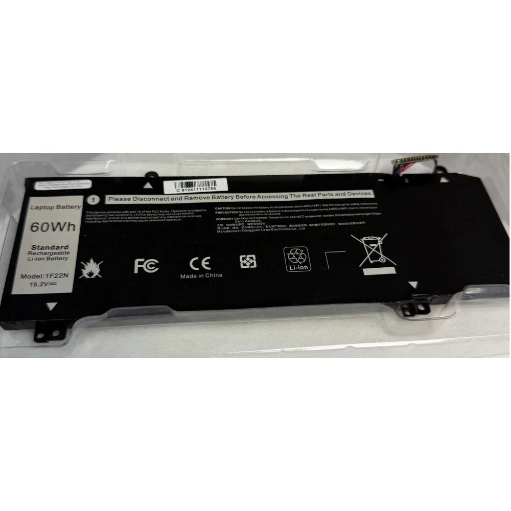 1F22N Laptop Battery 60Wh 15.2V‎ for Dell G5 5590 G7 7590 7790 Alienware M15 M17